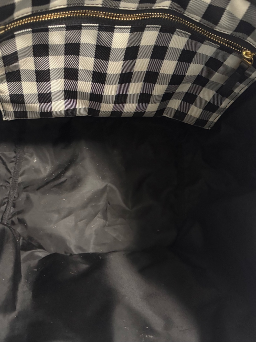 Tory Burch Piper Black & White Gingham Tote - Picture 13 of 16